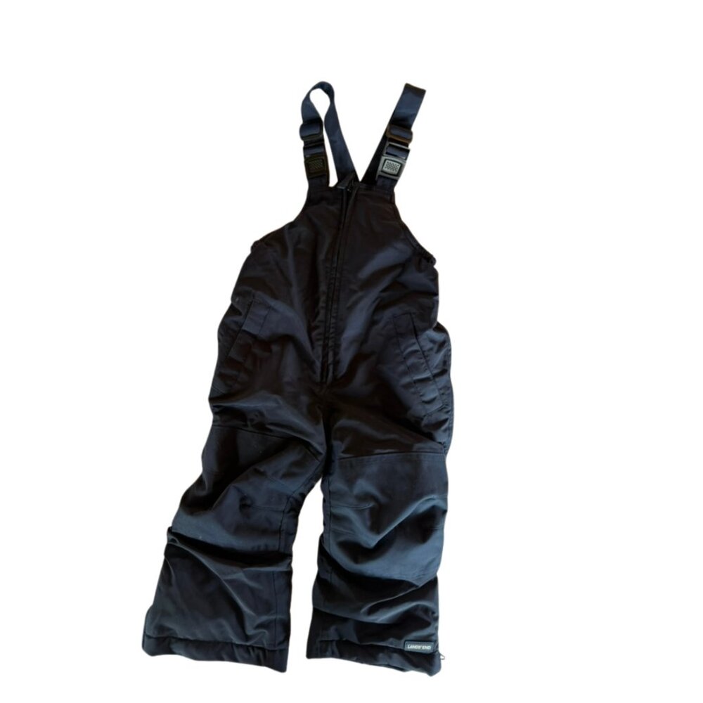 LANDS END snow overalls navy
